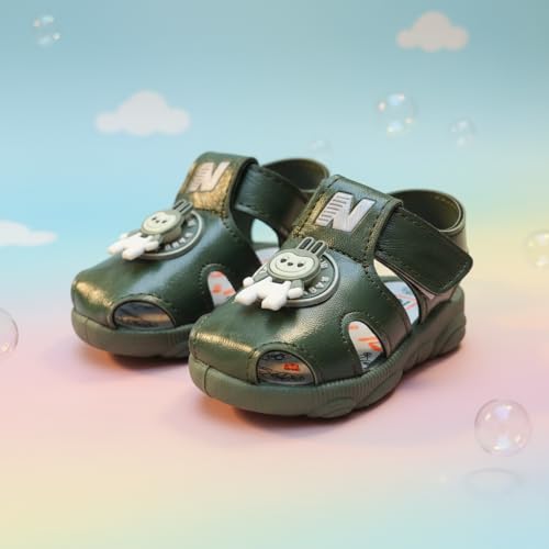 Image of Kids Chu-Chu Sound Musical First Walking Cozy Sandals for Baby Boys and Baby Girls Age 9-22 Months
