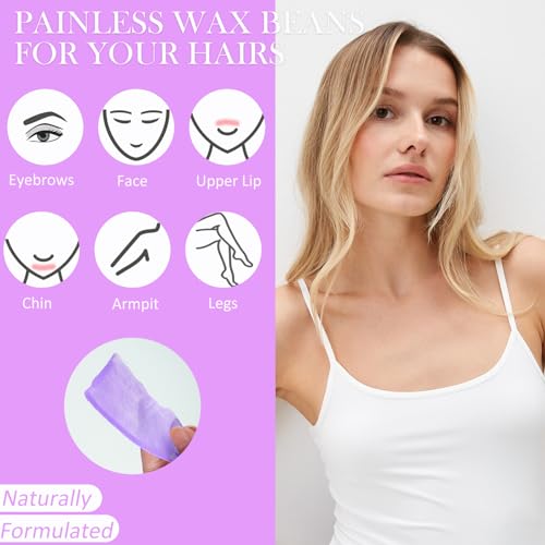 Image of Wax Beads Bulk - 2.5lb Wax Beans Supplies for Esthetician - Professinal Painless Waxing for Face, Upper Lip, Bikini, Leg, Women Natural Melting Kit - Hypoallergenic Hard Wax Beads Bulk