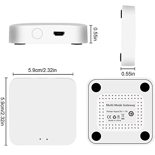 Emylo Zigbee Hub Gateway, 2 In 1 Zigbee 3.0 Bluetooth Tuya Smart Gateway Work With Smart Life And Tuya App, Compatible With Alexa And Google Assistant, Only Support Tuya Smart Devices #TOP5
