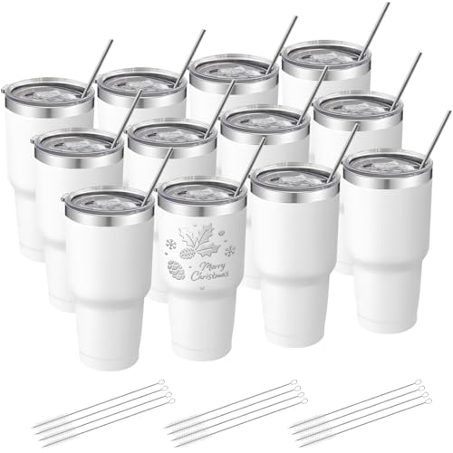 YOUKE OLA 12 Pack 30oz Insulated Travel Tumblers