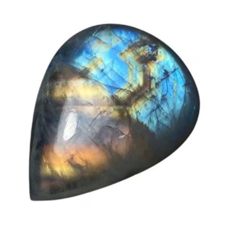 Pierre de lune naturelle poire 31x23mm pour fabrication de bijoux DIY