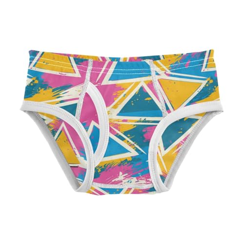 Wusikd Colorful Triangles Boys' Underwear Cotton Boys Briefs Soft Toddler Underwear 2T