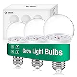 75W Equivalent Grow-Light Bulbs, Plant Light Bulbs Upgraded for Seedlings, Flowering & Extension Growth, Full Spectrum Grow Light Bulbs for Indoor Plants, E26/E27, 9W (3 Pack)