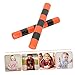 Kisangel 2pcs Early Educational Rhythm Sticks for Toddlers Music Rhythm Rods Boys and Girls Music Toys Striped Clapper