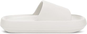 welltree Slides for Women Men Pillow Slippers Non-Slip Bathroom Shower Sandals Soft Thick Sole Indoor and Outdoor Slides