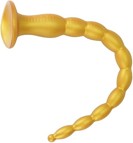 Miniatura 5 de Juguetes sexis de 17 pulgadas con ventosa fuerte, juguetes anales de silicona médica, masaje de próstata, dilatador de ano, bola anal para