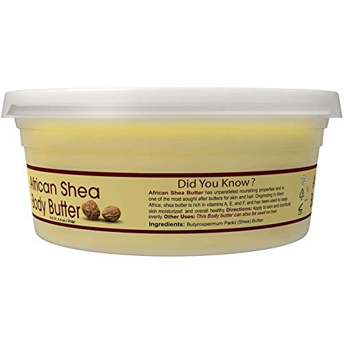 Ok Shea Butter Yellow Liso All Natural, 100% puro pele não refinado Hidratante diário para Face & Bo