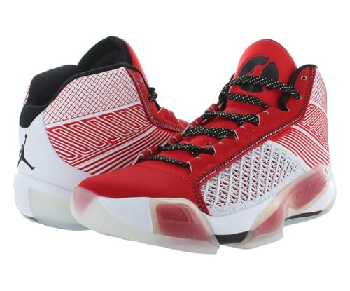 Nike NIKE Air Jordan XXXVIII Celebration Basketball Shoes (DZ3356-100, White/University Red/Metallic Gold/Black) Size 8.5