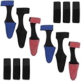 POPETPOP Fundas Protectoras Elásticas para Punta de Caña de Pescar 12 Piezas Correas Ajustables para Sujetar y Organizar Cañas en Exteriores Colores Negro Azul y Rojo para Pesca Segura y