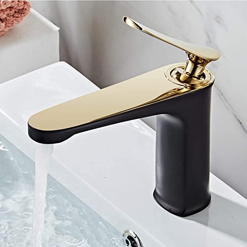 Grifos de agua mezclador de baño multicolor grifo de lavabo agua fría y caliente oro blanco
