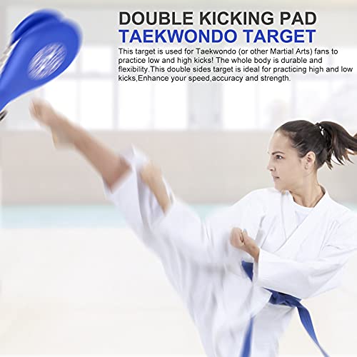 Taekwondo Kick Pads 2Pk, Karate Martial Arts Training Equipment Kicking Target Pad, Double Strike Boxing Pads For Kids Youth Adult (Blue&Red) #TOP3