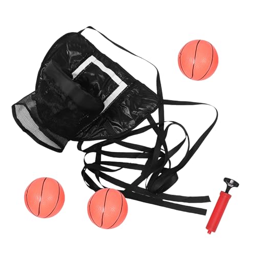 Panier de basket-ball pour trampoline avec mini-ballons accessoire sport extérieur