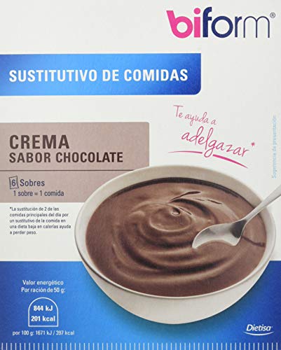 En Oferta Biform Sustitutivo Crema De Chocolate, Sustituye Una Comida - 6 Sobres X 50 G