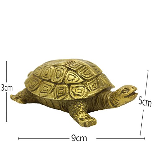 Brabud Chinese Handmade Brass Turtle Figure Home Decorative Ornament Collectible (Kaikougui3) #TOP1