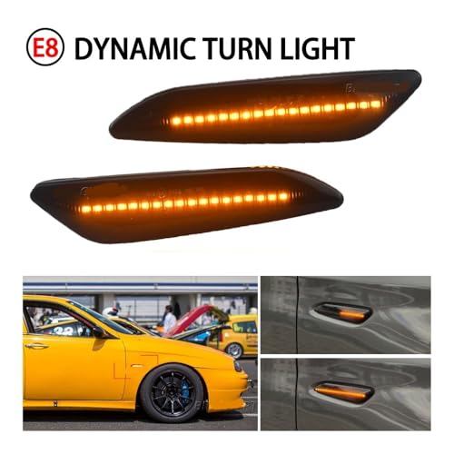 Luces laterales dinámicas de flecha para Alfa Romeo 156 ideales para conducción urbana 4