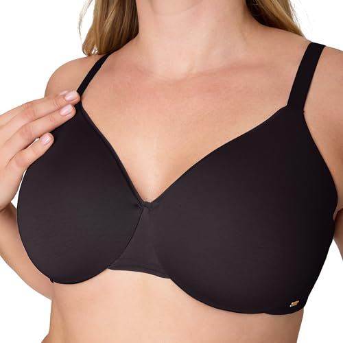 Image of Bali Womens T-Shirt Bra, Cotton Collection Underwire Bra for Women, Full Coverage, Moisture-Wicking