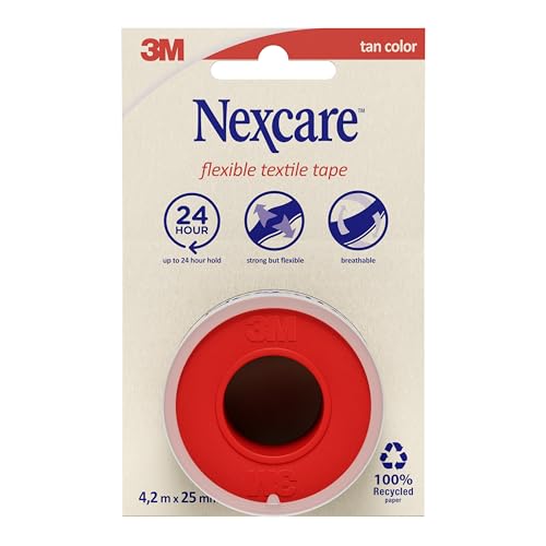 Nexcare, Pansement souple textile, 4,2 m x 25 mm, 1 ruban/paquet