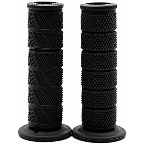 Retro 7/8" Motorcycle Hand Grips oil for Dirt Bike ATV Pit Bike Used Rubber Bar End Thruster Grip Handlebar Grips Throttle Universal for most motorcycle Cover