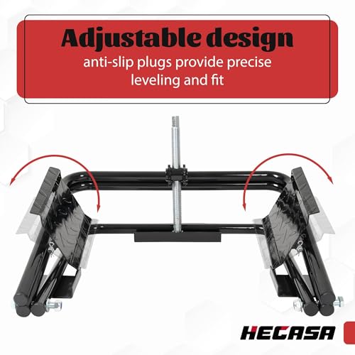 HECASA Light Trailer Tire Leveler with Ratchet Wrench for Light RV Trailers Camper Easy Leveling w/o Ramps or Blocks 3000-3500 LBS RV Leveler Fits Most 13" 14" 15" Wheels with Up to 28" Tire Diameter by HECASA - Image 3