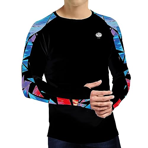 UV Shirt Herren UPF 50+ - Langarm Funktionsshirt Mit Kapuze & Maske Für Outdoor