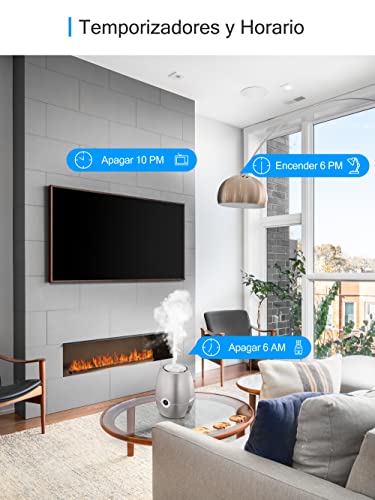 Miniatura 6 de Eightree Enchufe Inteligente Wifi Con Medidor De Energía, Tomada Temporizador Programable, Control Por Voz Y App, Compatible Con Alexa, Google Home, No Necesita Hub, 16a 3680w, 2 Pcs
