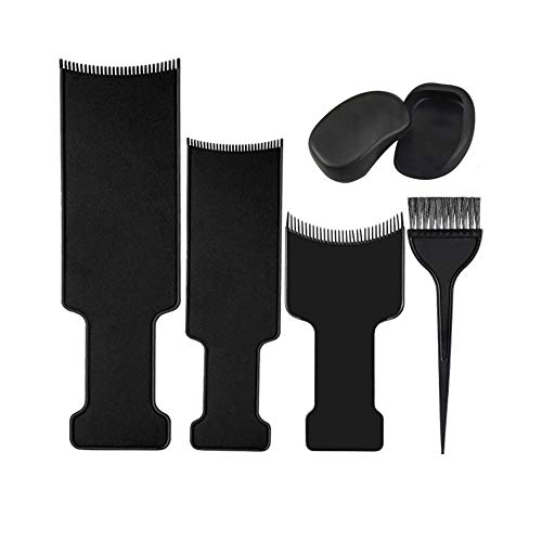 Balayage Highlighting Board and Brush Kit? 6Pcs Hair Coloring Set for Home and Salon Uses