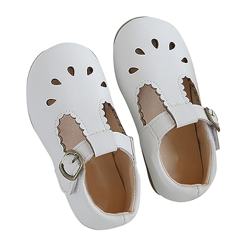 Little Girl Slides Children's Sandals Spring/Summer Solid Soft Sole Hollow Metal Buckle Sandals for Toddlers