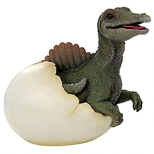 Amazon.co.jp: Design Toscano 先史時代スピノサウルス 恐竜の卵 孵化