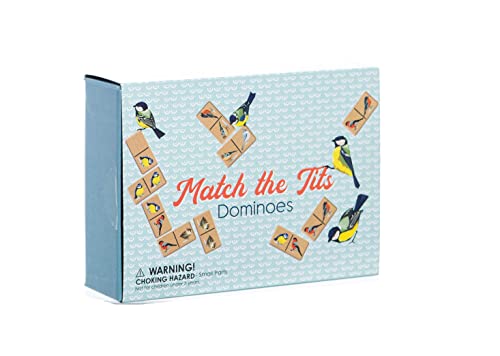 Juego de dominó con piezas de madera en caja de viaje miniatura 2
