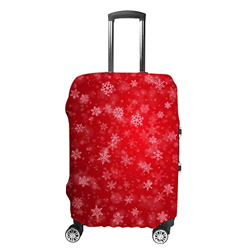 Housse de protection pour bagages de voyage flocon de neige élastique taille M
