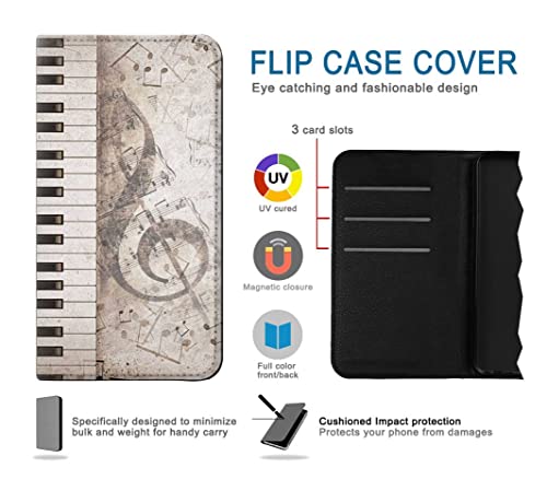 Étui flip iPhone 17e housse cuir music note etui de protection intégrale - 4