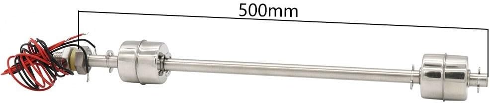 Water Level Sensor Stainless Steel Double Ball Float Switch, Water Level Controller Sensor Switch Sump Pump Float, Liquid Water Level Sensor For Tank Pool(500mm)