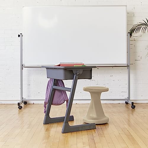 Image of ECR4Kids Twist Active Wobble Stool, 18in Seat Height, Classroom Furniture, Sand