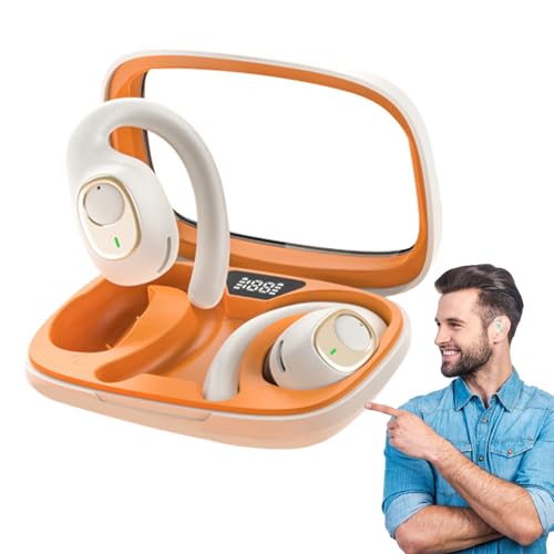 Auriculares Inalámbricos | Auriculares Deportivos Over-Ear Para Running,Auriculares con Reducción Activa de Ruido Estéreo Equipado con Pantalla Digital para Deporte Fitness Entrenamiento Correr para