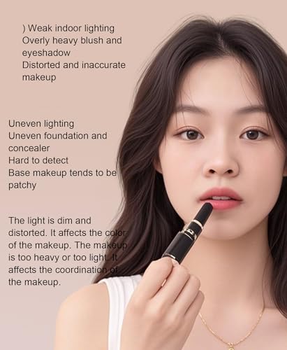 Miroir de maquillage LED rechargeable au design épuré tactile - 5