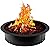 Fire Pit Ring 42-Inch Outer/36-Inch Inner Diameter Cooking Fire Ring Insert for Fire Pits DIY Campfire Liner Portable Wood Burning Ring,42x36x10 Inch