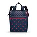 Produktbild reisenthel allrounder R mixed red dots  Rucksack und Tragetasche in einem  Mit Stecklasche für Reisetrolleys