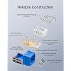 VCELINK Dust Cover Cat6 Keystone Jacks Slim Profile 25-Pack with UL-Listed Cat6 Keystone Jacks 25-Pack