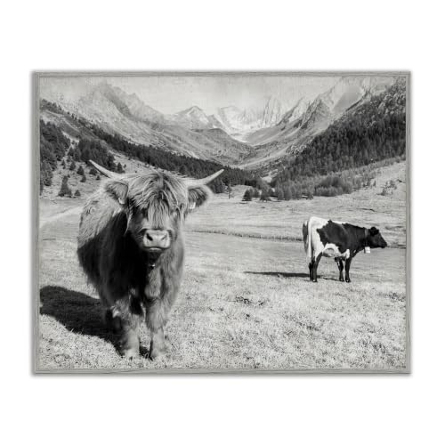 'Curious Ox Clueless Cow Sublime Farm Plains'| Framed Giclee Art