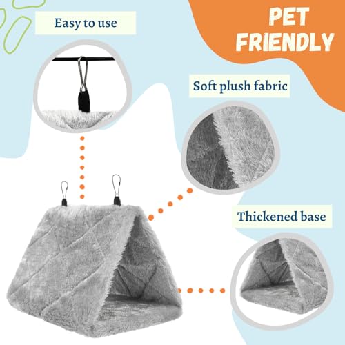 image for Tierecare Bird Bed for Cage Warm Parrot Nest House Hanging Hammock for