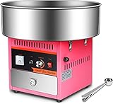 Pink Commercial Electric Cotton Candy Machine for Kids Family Pink Girls,1000W Large Commercial...