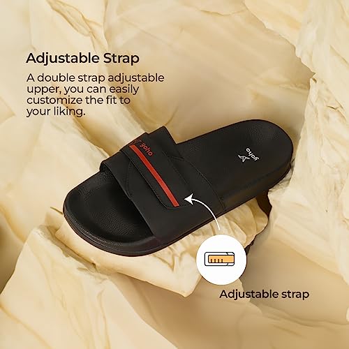 Image of YOHO Drystep Sliders for Men | Waterproof Monsoon Footwear & Rainy Sandals | Skin Friendly Adjustable Strap