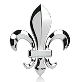 Elektroplate Louisiana Fleur-de-Lis Chrome Car Emblem