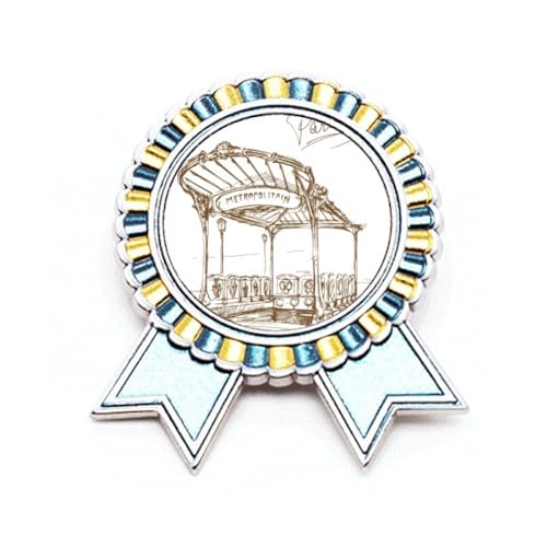 Badge Métropolitain Paris en métal, la broche souvenir idéale pour les passionnés de la France