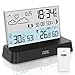 Produktbild ADE Digitale Wetterstation Funk mit Außensensor | Innen- und Außentemperatur | Thermometer, Hygrometer, Barometer, Wettervorhersage | Lüftungsempfehlung | Funkwecker | Beleuchtung | schwarz
