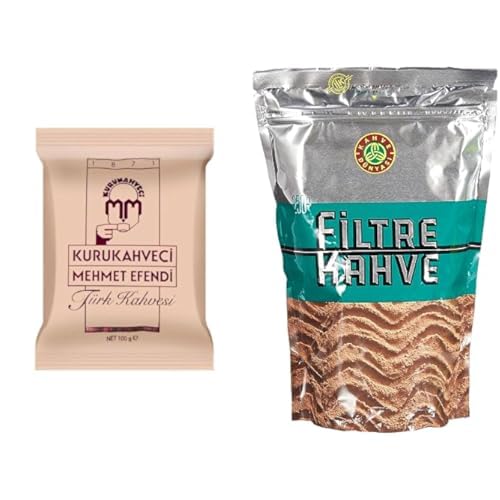 Kurukahveci Mehmet Efendi Türk Kahvesi 100gr x1 + KAHVE DUNYASI Kahve Dünyası 250gr x1