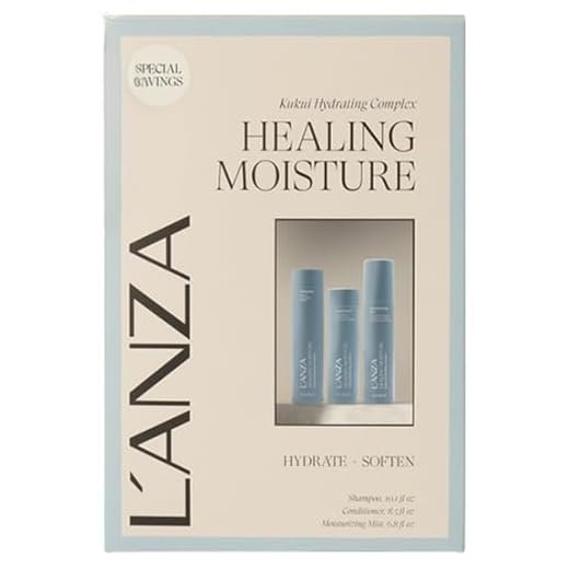 Kit Lanza Healing Moisture Shampoo Tamanu 300ml + Condicionador Kukui 250ml + Leave in Moi Moi 200ml