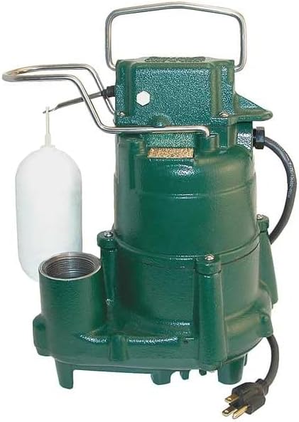 Zoeller, D98, bomba de sumidero, 12 HP, 1-12 pulgadas NPT, 23 pies Max, CI