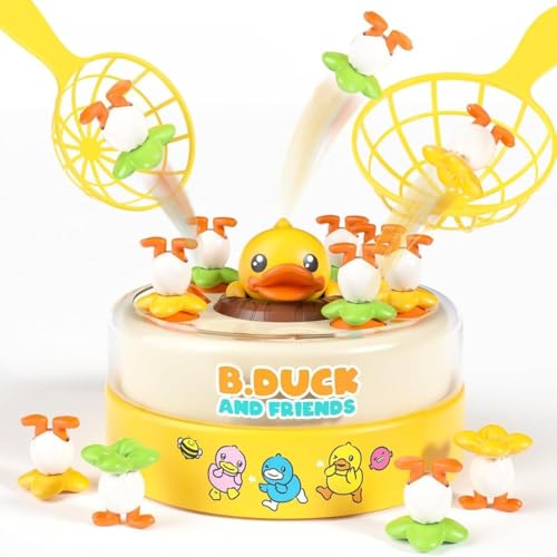 Image of Electric Duck Catching Reflex Game for Kids | Rotating Jumping Duck Board Game with Nets | Interactive Family & Party Game | Reflex & Coordination Play Toy (3+ Years)