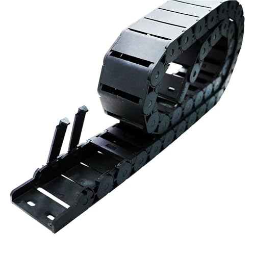 Chaîne porte-câbles 7x7 anti-torsion avec connecteurs de fixation CNC